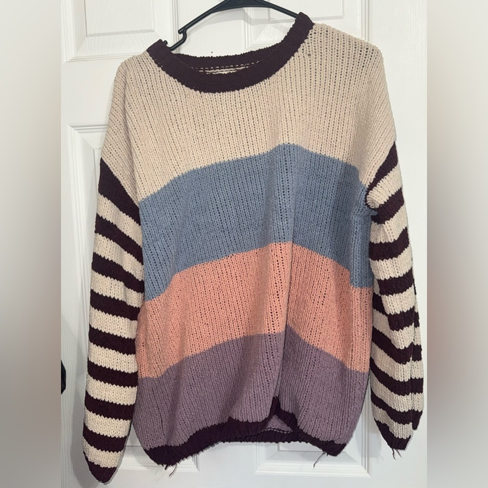 Striped Multicolor Sweater by Entro - Picture 2 of 5